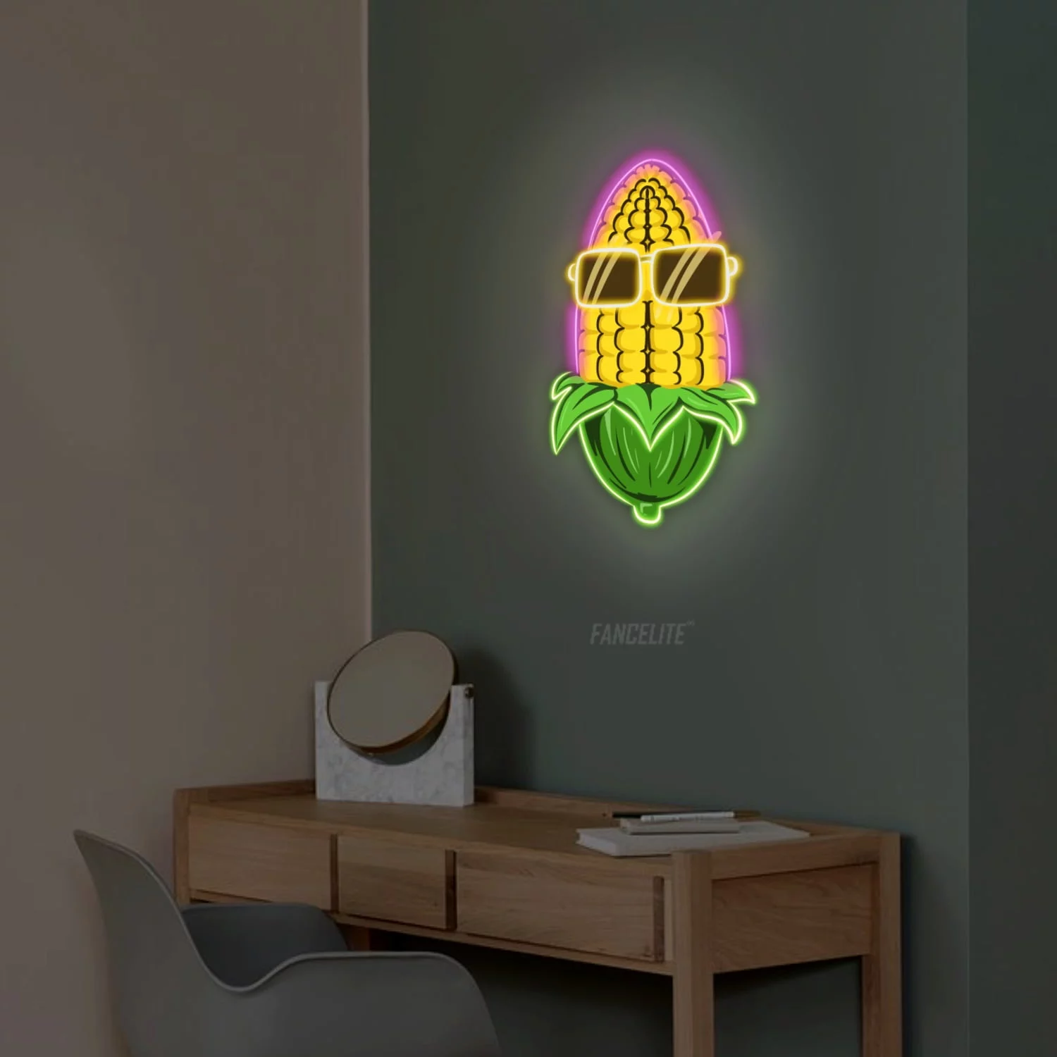 Corn Swag UV Printed Neon Sign - Image 4