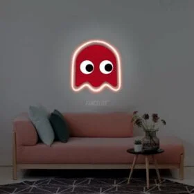 Pacman UV Printed Neon Sign
