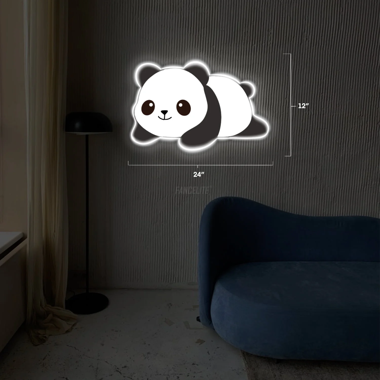 Cute Panda UV Printed Neon Sign - Image 5