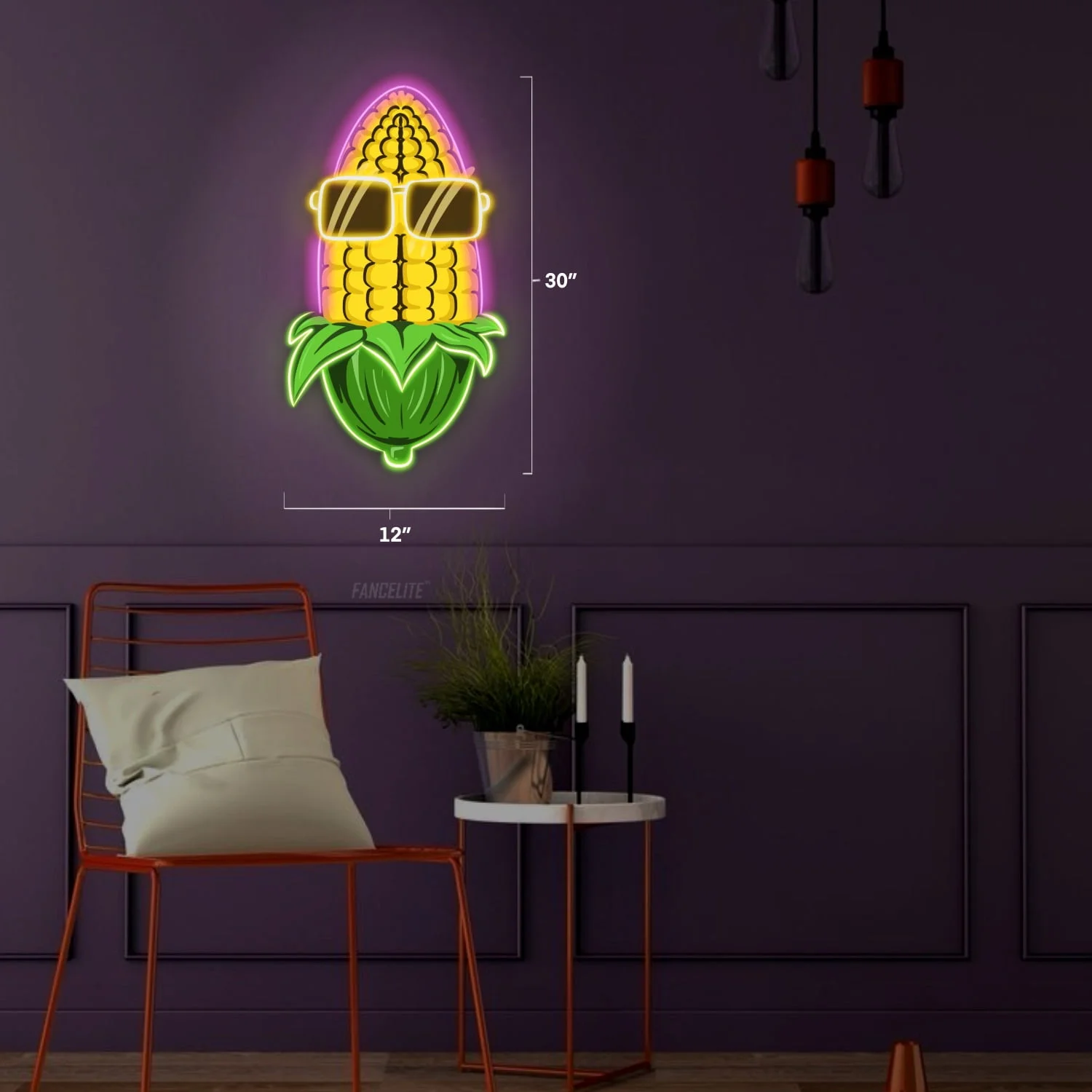 Corn Swag UV Printed Neon Sign - Image 5