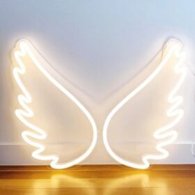 Warm Wings Neon Sign | Custom Neon Sign | Neon for Restaurants Decor, Banquet (30 By 30 Inches)
