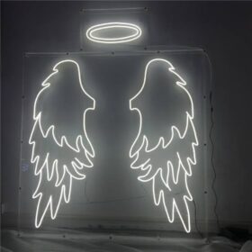 Wings Neon Light Sign Decor (40x40 In)