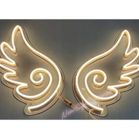 Wings LED Neon Light Sign Custom Neon Sign (36x36 In)