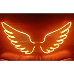 Wings Feather Neon Light Sign (36x36 In)
