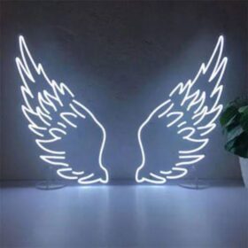 Wings Feather Led Neon Light Sign (36x36 Inches)