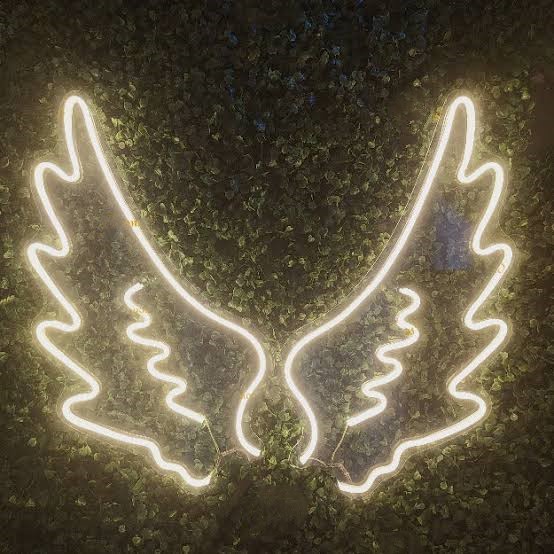 Wings Design Led Neon Light Sign (36X36 Inch)