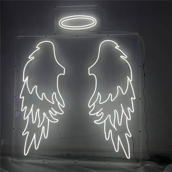 Wings Neon Light Sign Decor (40x40 Inch)