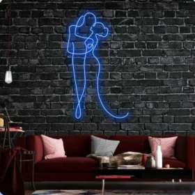 Couple Kiss Neon Sign | Custom Neon Sign (20 x 36 Inch)