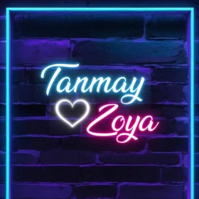 Couples Name Neon Light | Personalized Neon (20 x 18 Inch)