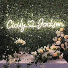 Couples Name Neon Light | Neon Light Decoration (30 x 12 Inch)