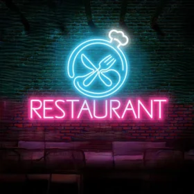 Restaurants Neon Sign | Custom Neon Sign | Neon for Restaurants, Dhaba (36 By 18 Inches)
