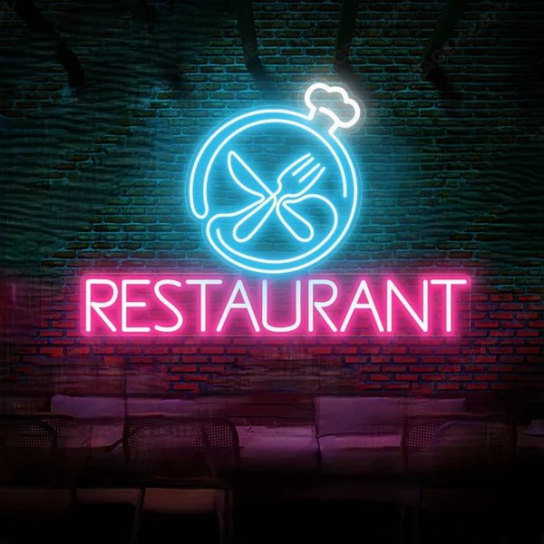 Restaurants Neon Sign | Custom Neon Sign | Neon for Restaurants, Dhaba (36 By 18 Inches)