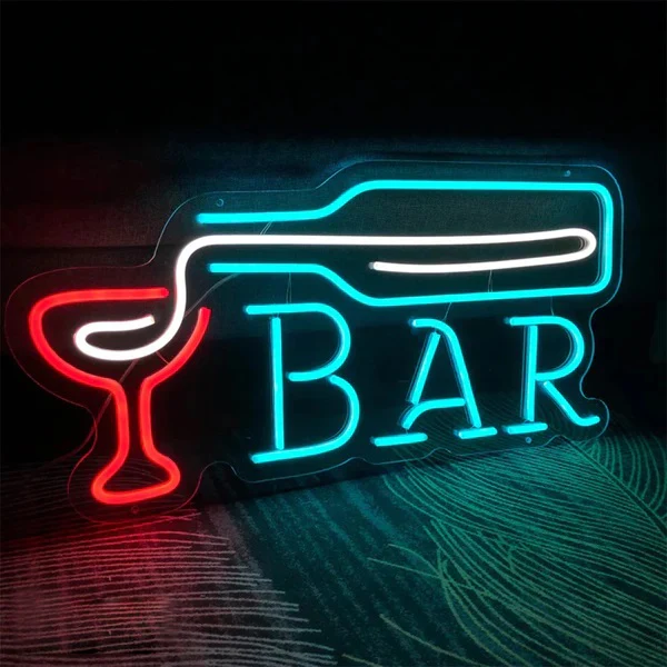 Bars Led Neon Light Sign for Decor