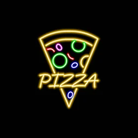 Pizza Cut Neon Sign | Custom Neon Sign | Neon for Restaurant, Cafe (20 By 15 Inches)